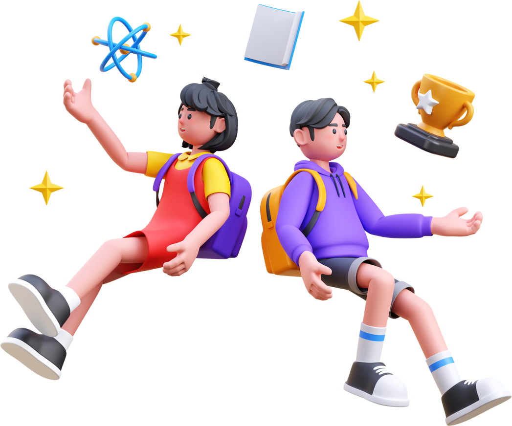 Boy and Girl 3D Character